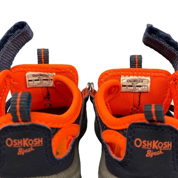 OshKosh B’gosh Pumba2-B Blue & Orange Bump Toe Sandals - Picture 12 of 15